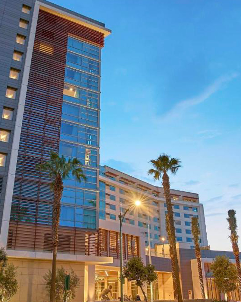 picture of the JW Marriott, Anaheim Resort hotel where the conference will be held